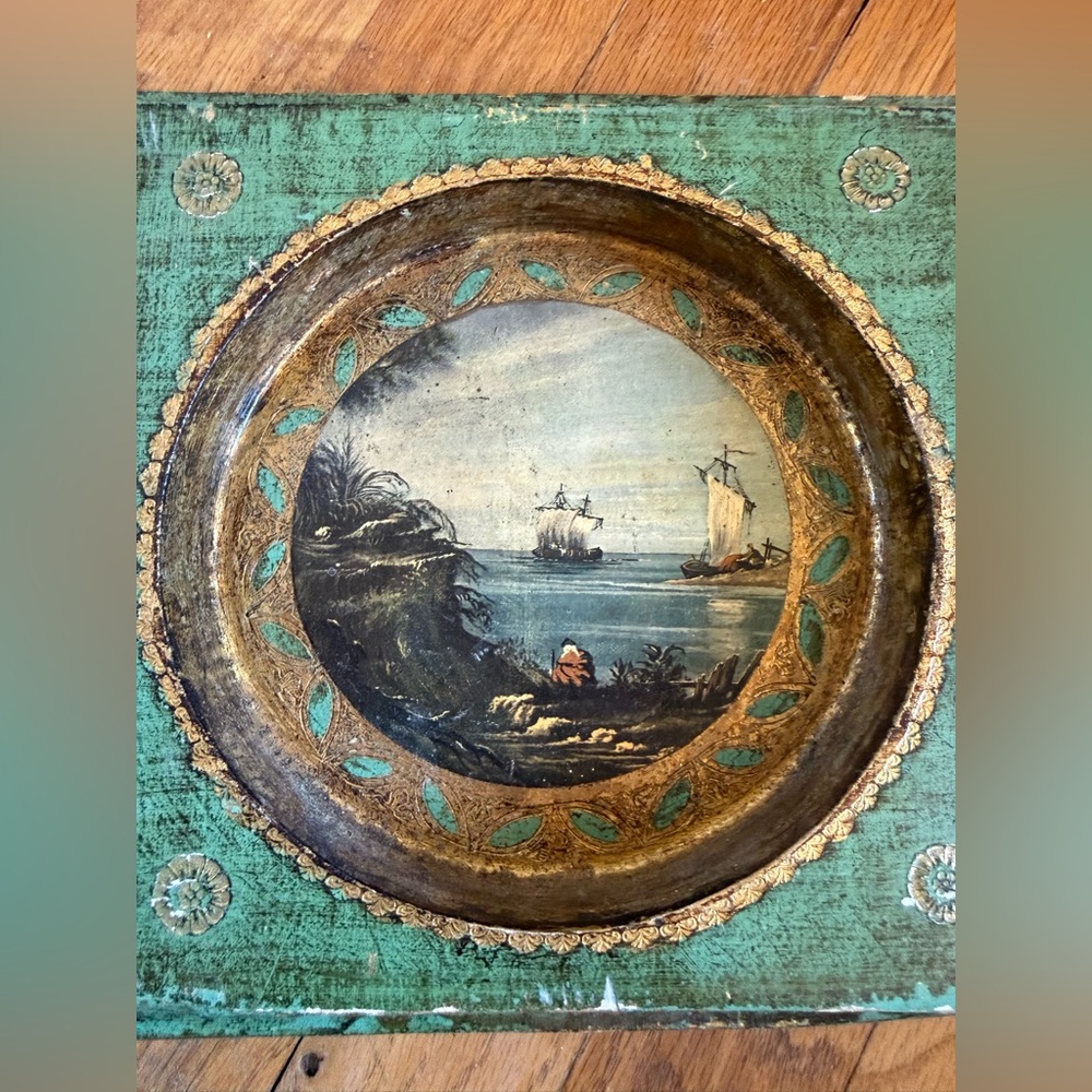 Antique Florentine Wall Picture Frame - Picture 8 of 12